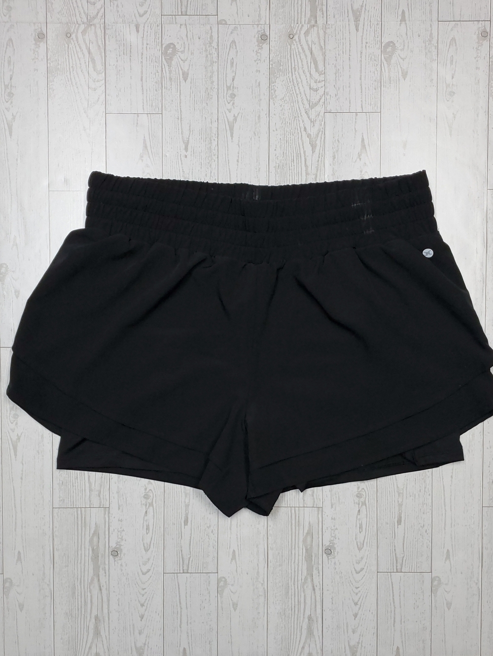 RBX Black Elastic Waist Athletic Shorts with Bike Liner Women's XL